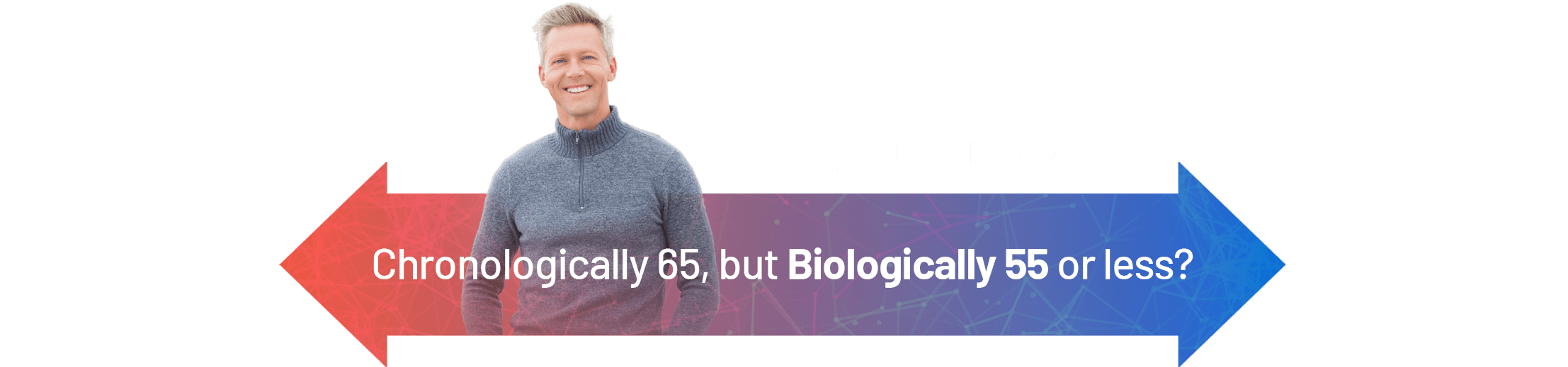 Chronologically 65 biologically 55 or less Chronologically 65 but biologically 55 or less